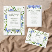 Blue Hydrangeas Wedding Einladung (Personalisiere diese Kollektion eines unabhängigen Creators.)