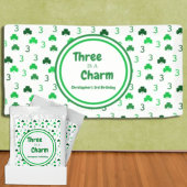 Three Is A Charm St Patrick's Day 3rd Birthday Acryleinladungen