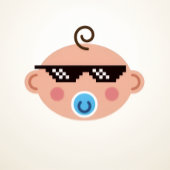 Thug life baby plates pappteller