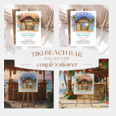 Tiki Beach Bar Tropical Surf & Sea Pappteller
