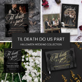 Til Death Do us Part Skeleton Elegant Goth Wedding Spielkarten