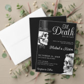 Bis dass der Tod uns scheidet Gothic Schädel schwa Serviette (Personalisieren Sie die Kollektion dieses unabhängigen Creators. Test)