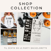 Til Death Do Uns Party Skeleton Couple Bachelorett Pappteller