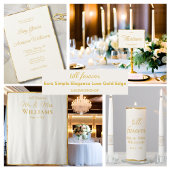 Luxe Gold Edge Off White Mr. Wedding Backdrop Wandteppich