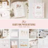 Time for Tea Baby Shower Thank You Dankeskarte