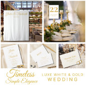 Timeless Luxe Gold Wedding Favor Getränkeuntersetzer