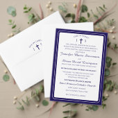 Timeless Catholic Monogrammed Wedding Invitation Einladung (Personalisieren Sie die Kollektion dieses unabhängigen Creators. Test)