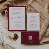 Timeless Elegance Wedding RSVP Karte