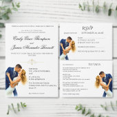 Zeitlose Elegance Hochzeit Golden Romance Paar Einladung (Personalisiere diese Kollektion eines unabhängigen Creators.)