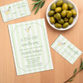 Tini One Baby Shower Runder Aufkleber