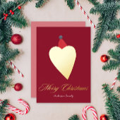 Festivals Minimal Gold Heart Star Weihnachten Foto