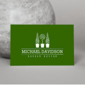 Topiary Trio Gardener Landscaping Brown Visitenkarte