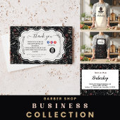 Traditional Barber Tools Classic Grooming Visitenkarte