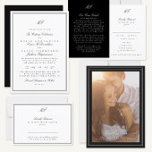 Informationen zu gerahmten Formal Tuxedo White Wed Begleitkarte