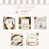 Zug 2. Geburtstag Dankeskarte