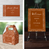 Trendy Tribal Boho Gemustert Gästebuch