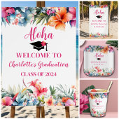 Tropical Aloha Luau Abschluss 2024 Pappteller