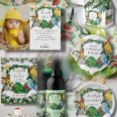 Farbenfrohe tropische Papageien exotische Vogelspu Geschenkschachtel