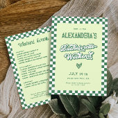 Green Pool Party Bachelorette Champagne Label Schaumweinetikett