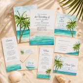 Boho Coastal Seaside Beach Hochzeit Save the Date