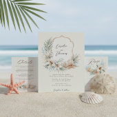 Tropische Boho-Strandhochzeit Pappteller