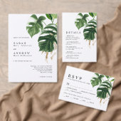 Tropical Palm Leaf Wedding RSVP (Personalisiere diese Kollektion eines unabhängigen Creators.)
