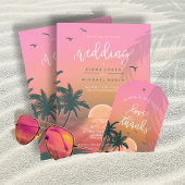 Tropische Isle Sunrise Pink ID581 Post-it Klebezettel