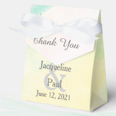 Tropical Watercolor Leaf Wedding Suite Einladung