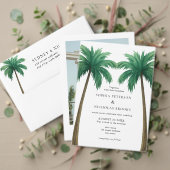 Tropical Palm Tree Minimal Wedding Return Address (Personalisieren Sie die Kollektion dieses unabhängigen Creators. Test)