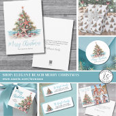 Weihnachtsbaummuster am Strand Geschenkpapier