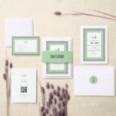 Türkisblaue geometrische Hochzeit Pappteller (Personalisiere diese Kollektion eines unabhängigen Creators.)