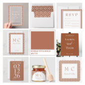 Rustikales toskanisches Hochzeitsgeschirr Serviette