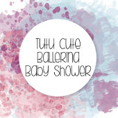 Tutu Niedlich Ballet Baby Duschabend Gästeschrift Poster