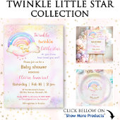 Twinkle Little Star Rainbow Baby Duschvorhang Wandteppich