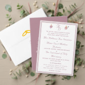 Two Hearts Catholic Wedding Invitation Belly Band (Personalisieren Sie die Kollektion dieses unabhängigen Creators. Test)