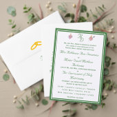 Elegant Two Hearts Catholic Wedding  RSVP Karte (Personalisieren Sie die Kollektion dieses unabhängigen Creators. Test)