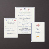 Two Hearts Catholic Wedding Invitation Belly Band (Personalisiere diese Kollektion eines unabhängigen Creators.)