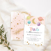 Weltraum Zwei der Mond Danke Geschenkanhänger