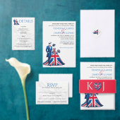 UK Couple RSVP Card (Personalisiere diese Kollektion eines unabhängigen Creators.)