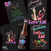 Lassen Sie uns einen erwachsenen Neon-Cocktail zum Untersetzer