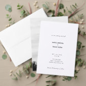 Ultra-Minimal-Hochzeit moderner Typografie Serviette (Personalisieren Sie die Kollektion dieses unabhängigen Creators. Test)