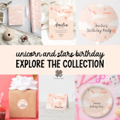 Einhorn und Sterne Mittlere Geschenktüte