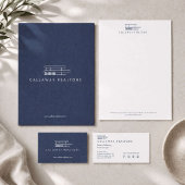 Einzigartiger Download moderner Zuhause Navy/White Poster