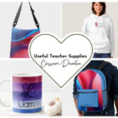 Dunkelblaue lila abstrakte Schule Metall Brotdose