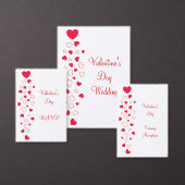 Red Hearts Design Valentinstag Wedding Geschenkschachtel (Personalisiere diese Kollektion eines unabhängigen Creators.)