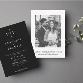 Moderne kalligraphische Hochzeitkarte RSVP