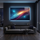 Glowing Outer Space Starry Sky Abstract Cosmos Laptopschutzhülle