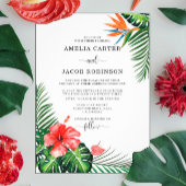 Lebhaftes, tropisches, nicht gestecktes Begrüßungs Poster