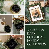 Viktorianischer dunkler botanischer Morris-Doppel- Keramikornament