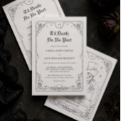 Bis dass der Tod uns scheidet Halloween Hochzeit Serviette